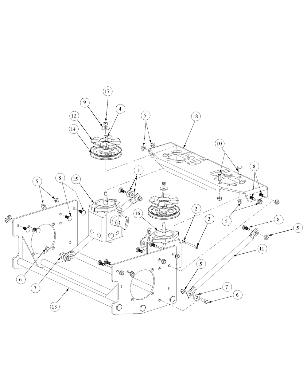 Drive Assembly Diagram and Parts List for M48-KW 53CB5DAV750-19-HP-OHV Cub Cadet Lawn Tractor